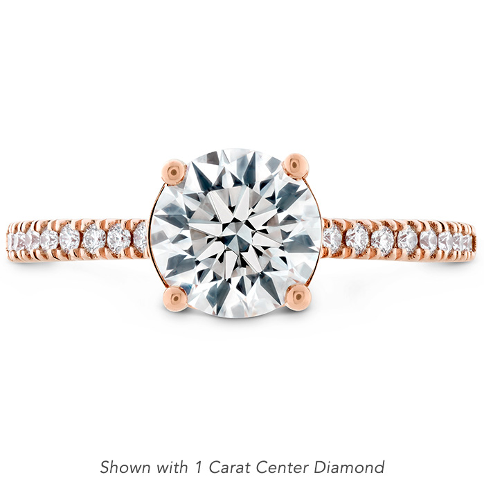 Sloane Silhouette Engagement Ring Diamond Band