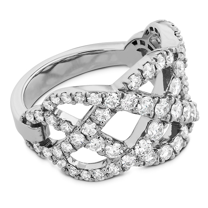 Intertwining Diamond Right Hand Ring