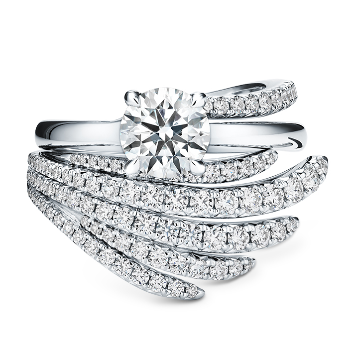 Vela Solitaire Ring with Diamond Gallery